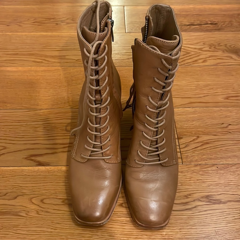 Beautiful Freebird lace up boots. Worn once, excellent condition.